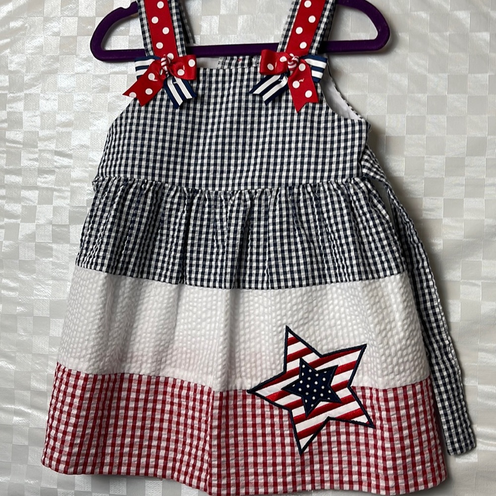 Red, White,Blue dress size 18m